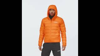 ADIDAS Terrex Multi Light Down Hooded Jacket Shiny Orange Men  IP3551 [upl. by Lauritz404]