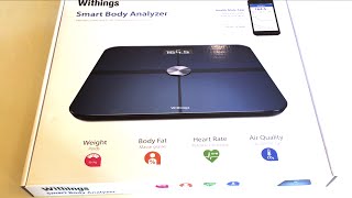 Withings WS50 Wireless Smart Body Analyzer  Unboxing  Setup and Tests [upl. by Masao940]