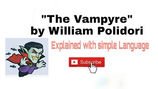 quotThe Vampyrequot by Dr William PolidoriThe famous Gothic Fiction [upl. by Bullough]