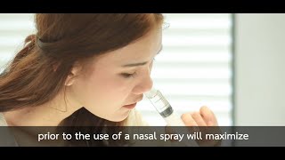 A nasal irrigation technique using a medical syringe ENG SUB [upl. by Annuaerb416]