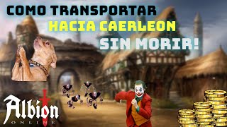 💀 COMO TRANSPORTAR POR ZONA ROJA💀  ALBION ONLINE 🔥 [upl. by Dickens878]