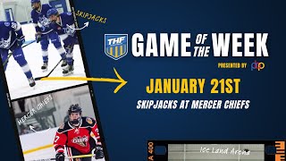 Game of the Week 12124 Skipjacks Hockey Academy 18U vs 18U Mercer Chiefs Prep [upl. by Nahshon321]