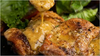 The Most Tender and Juicy Garlic Butter Chicken Thighs [upl. by Phionna899]