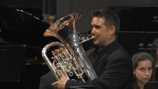 UNT Wind Symphony Edward Gregson  Euphonium Concerto 20182020 [upl. by Robby468]