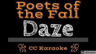 Poets of the Fall • Daze CC Karaoke Instrumental Lyrics [upl. by Honig]