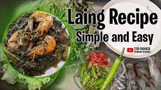 Laing w Shrimp [upl. by Anilave]