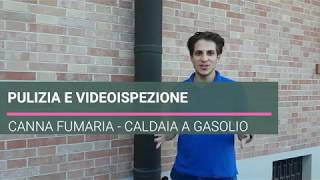 Canna Fumaria per Caldaia a Gasolio  Pulizia e Video Ispezione  CannaFumariaSicurait [upl. by Hizar]