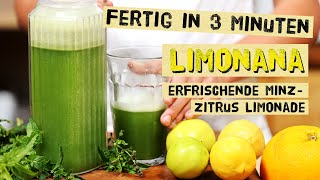 Dieses erfrischende Sommergetränk kannst du schnell und günstig selber machen  Limonade  Limonana [upl. by Delgado444]