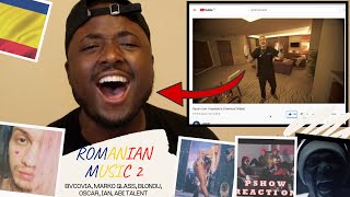 REACTING TO ROMANIAN MUSIC 2  BvcoviaOscar Abi Talent Blondu Ian Azteca Sezu [upl. by Neeneg]