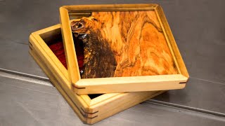 Inlaid Live Edge Box [upl. by Rebor]