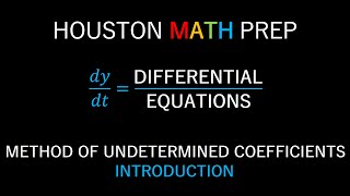 Method of Undetermined Coefficients Second Order NonHomogeneous Equations [upl. by Aivonas]