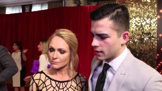 British Soap Awards 2015 Michelle Hardwick and Adam Fielding [upl. by Hayashi]