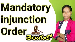 mandatory injunction order explained in telugu [upl. by Paza]