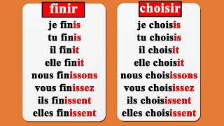 finir et choisir au présent de lindicatif [upl. by Natassia]