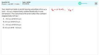 NEET Physics 2016 Q118 Understanding Work and Collisions in Physics for NEET Exam [upl. by Gaw454]