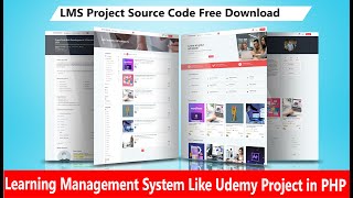 Complete Online Learning Management SystemLMS project in PHP  100 Free Download [upl. by Dorman880]