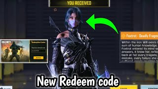 Today Working Redeem code cod Mobile 2024  New cod Mobile Redeem code codm 2024 Garena [upl. by Katharine]