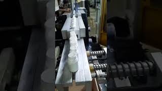 Plastic Blow Molding machine Reagent bottle with cavity 6 and automatic runner cutter [upl. by Fergus]