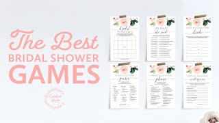 THE BEST Easy Printable Games for Bridal Showers and Baby Showers [upl. by Namlak]