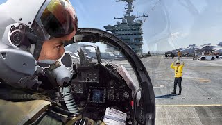 A Day in the Life of US Navy Pilots on a 13 Billion Aircraft Carrier [upl. by Leirum]