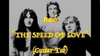 Rush  “The Speed Of Love”  Guitar Tab ♬ [upl. by Aillil]