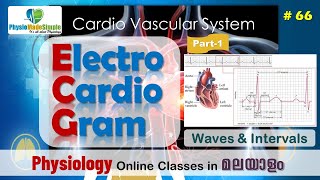 Ep66  ECG  Waves amp Intervals  Malayalam [upl. by Elicec]