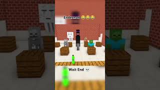 Enderman 😂😂  Spark • Gamerz minecraft shorts Wait for end 💀 [upl. by Card]