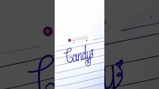 Candy💖 Cursive Artcalligraphynamecalligraphymastersshortstrendingviralshortsshortwriting [upl. by Asilehc]