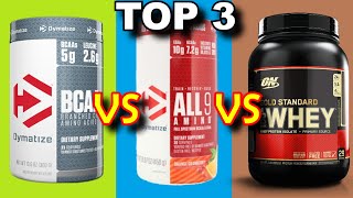 ¿Es mejor tomar Proteínas o Aminoácidos Top 3 Aminoácidos BCAA Esenciales y Whey Protein [upl. by Nairbo]