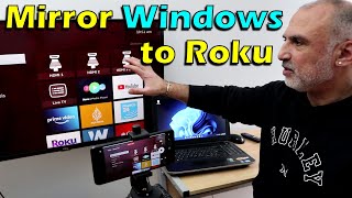 Mirror Windows PC to Roku TV in just a few easy steps  Connect Windows to a wireless display [upl. by Maryanne]