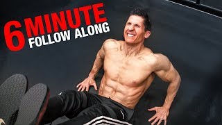 Brutal Lower Ab Workout  6 Minutes FOLLOW ALONG [upl. by Dulla]