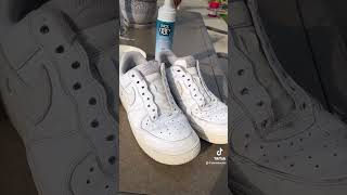 Fz150 shoe cleaner restores AF1 Follow for more shoe transformations fz150 af1 sneakerhead [upl. by Atneciv491]