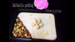 RAFFAELLO PUDDINGVARIETY DISH MADE OF CHOCOLATE VERY TASTY amp YUMMY RECIPE FROM FATHIMAS KITCHEN [upl. by Seana]