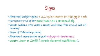 Clinical features of Preeclampsia [upl. by Einnus]