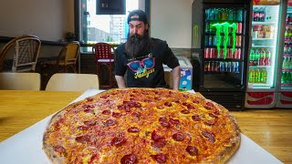 NORWAYS BIGGEST PIZZA CHALLENGE HAS NEVER BEEN BEATEN  BeardMeatsFood [upl. by Zeuqram]