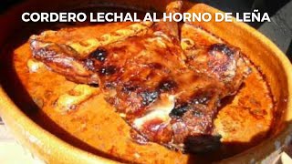 Cordero lechal al horno de leña  Receta tradicional de cordero al horno [upl. by Ahc2]