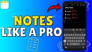 To Use APPLE NOTES Like A PRO On IPhoneMaCIPAD  EASY [upl. by Rofotsirk710]