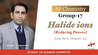 Reducing Power of Halide ions  Group17 elements AS Chemistry [upl. by Liddle]