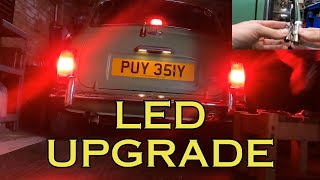 Transforming Classic Cars LED Stop and Tail Bulb Upgrade [upl. by Hgielra168]