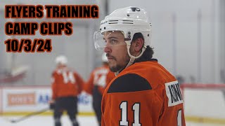 Philadelphia Flyers Training Camp Clips  10324 [upl. by Otto382]