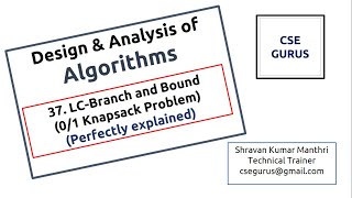 37 LCBranch and Bound solution [upl. by Melisa516]