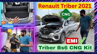 Renault Triber 2021 BS6 CNG Kit Installation with Owner’s Feedback cngdoctor triber renault bs6 [upl. by Lalitta]