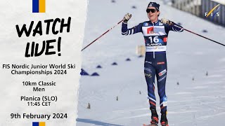 LIVE FIS Nordic JWSC Championships 2024  10KM Classic Men [upl. by Hallam]