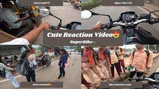 superbike reactions in college 😍 girls reaction 🥰 crazy school kids [upl. by Pandich52]