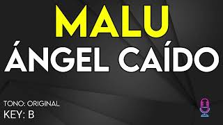 Malu  Ángel Caído  karaoke Instrumental [upl. by Nalyt]