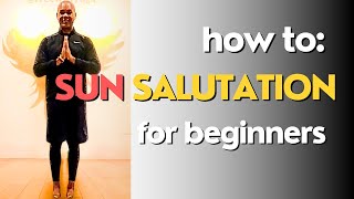 Guided Sun Salutation A for Beginners  Surya Namaskar [upl. by Alaekim]