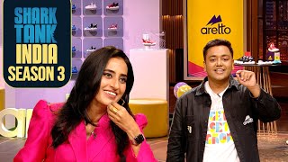 क्या Sharks को पसंद आएँगे ‘Aretto’ के Unique Shoes  Shark Tank India S3  Young Entrepreneurs [upl. by Anahs988]