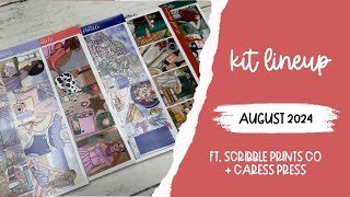 August 2024 Kit Line Up  ScribblePrintsCo  CaressPress [upl. by Quintana]