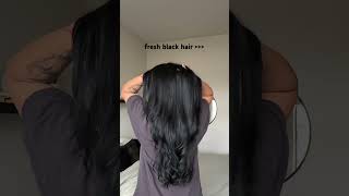 GarnierUSA Nutrisse Ultra Color for the win in shade 10 blackhair boxdye [upl. by Ramu]