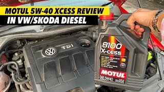 Motul Xcess 5w40 Fully Synthetic Oil Review for Diesel Engine  VAG Cars [upl. by Yrek105]